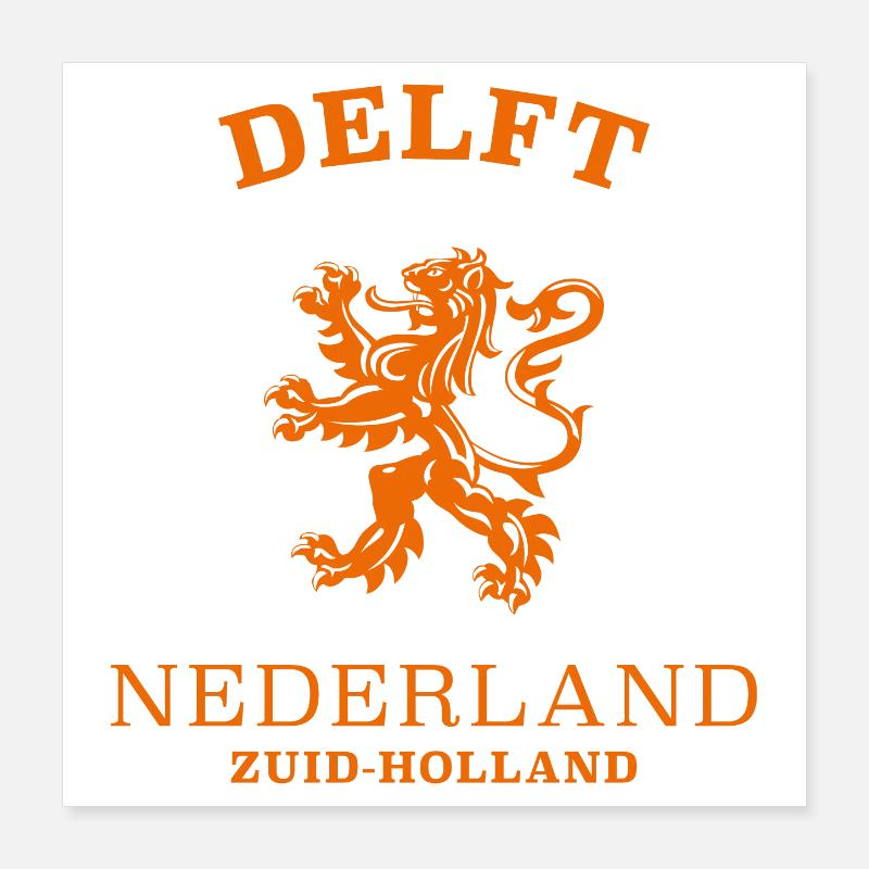 DELFT Niederlande, Pays-Bas Poster 40 x 40 cm