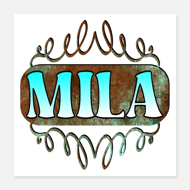 Regali onomastici per Mila - Figlia Poster 40x40 cm
