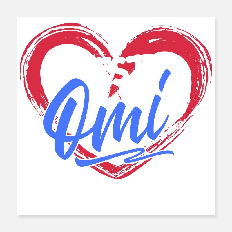 Großmama Glückwunsc Statement Beste Oma Großmutter Poster 40x40 cm