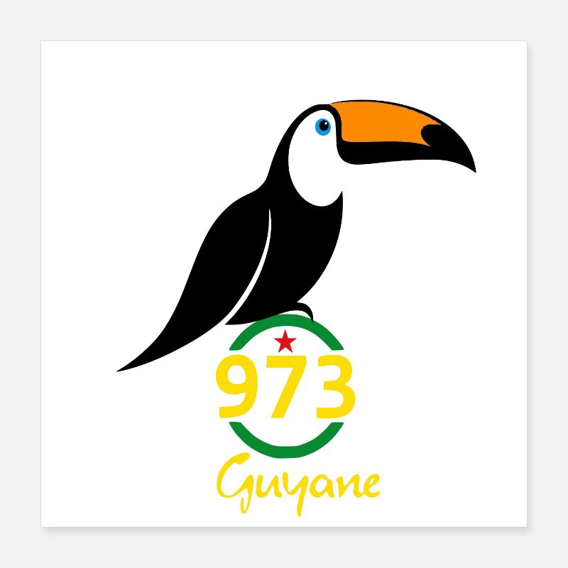 Guyane Poster 40 x 40 cm