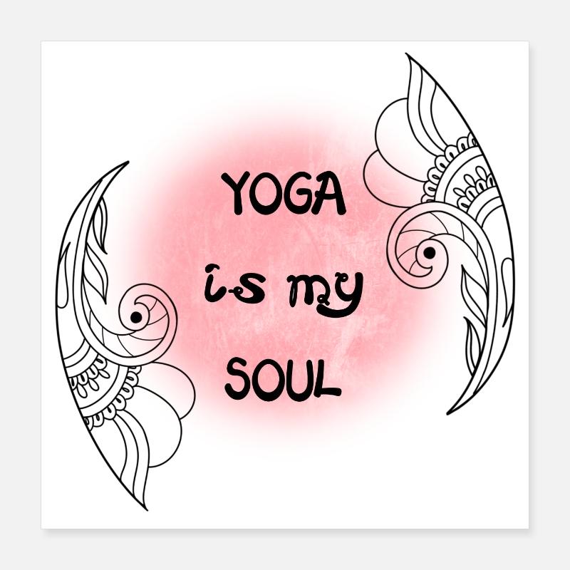 Yoga Poster 40x40 cm