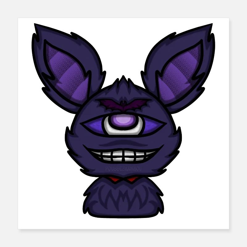 chauve-Cyclope ! By Pousse2Bambou ! Poster 40 x 40 cm