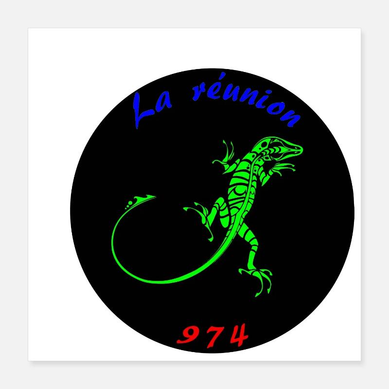 la réunion Poster 40 x 40 cm