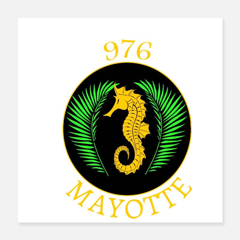 Mayotte Poster 40 x 40 cm