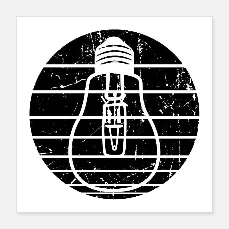Bulbe Poster 40 x 40 cm