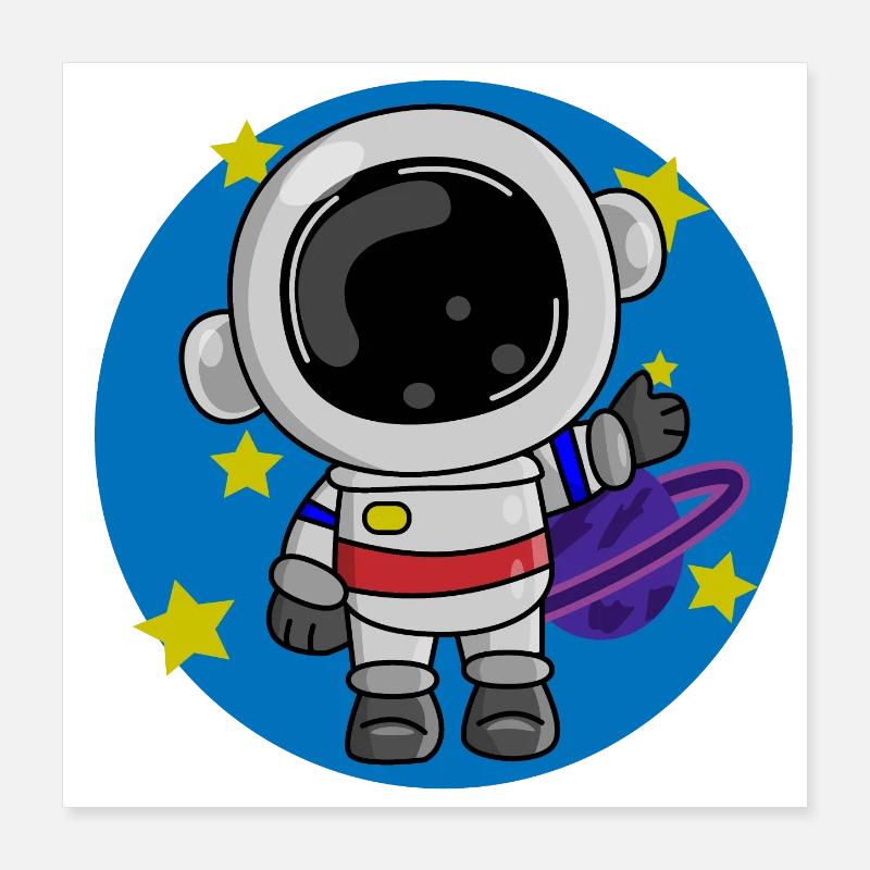 Astronaut, Kosmos, Spaceman Poster 40x40 cm