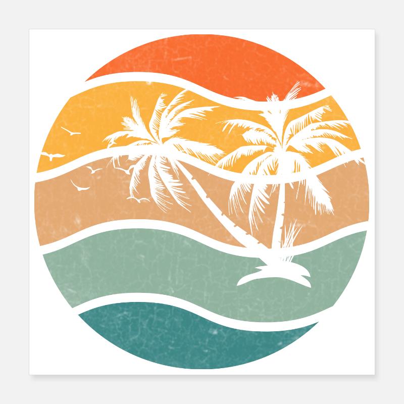 Sommer Poster 40x40 cm