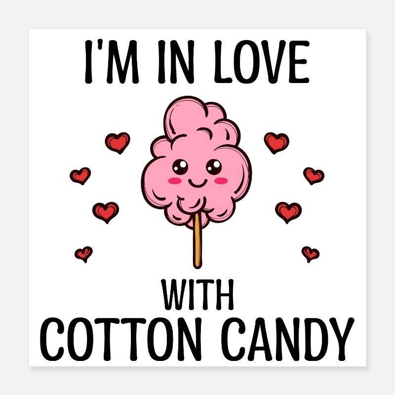 Sweets Statement Sweet tooth Sugar Snacking Poster 40 x 40 cm