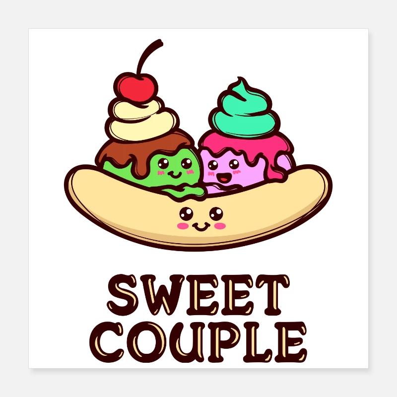 Sweets Statement Dessert Délicieuse Cuisson Poster 40 x 40 cm