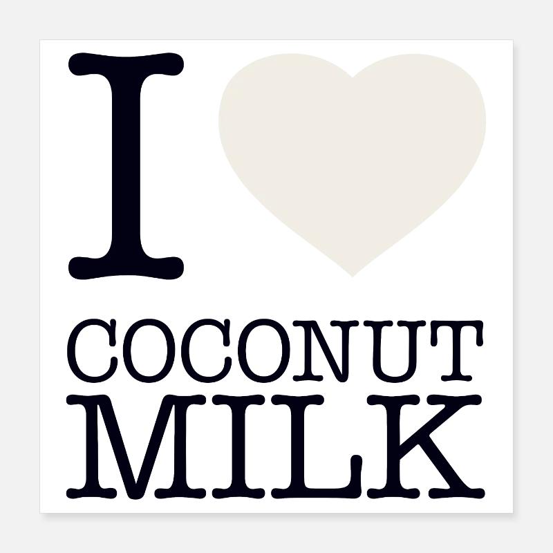 J’ADORE LE LAIT DE Poster 40 x 40 cm