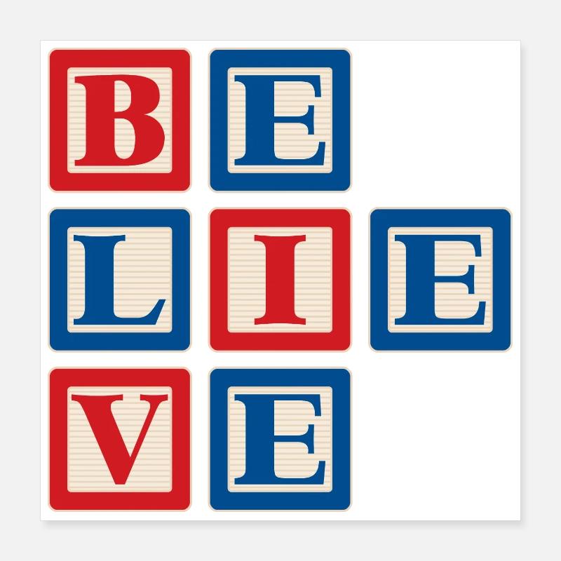 Glauben 2 Poster 40x40 cm