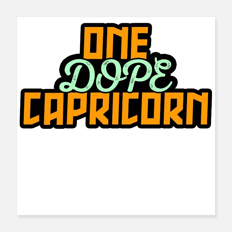 Horoscope Statement Capricorn Esoteric Zodiac Sign Poster 16" x 16" (40x40 cm)