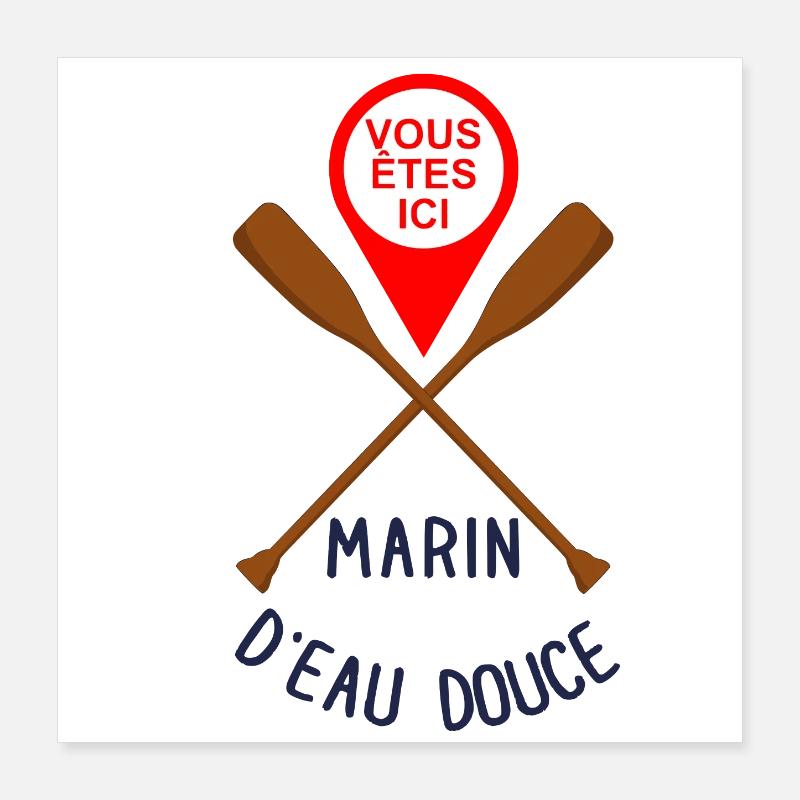 Marin d'eau douce Poster 40 x 40 cm