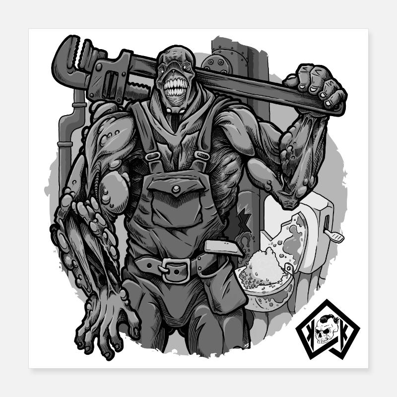 Plumber, plumber, plumber, plumber Poster 16" x 16" (40x40 cm)