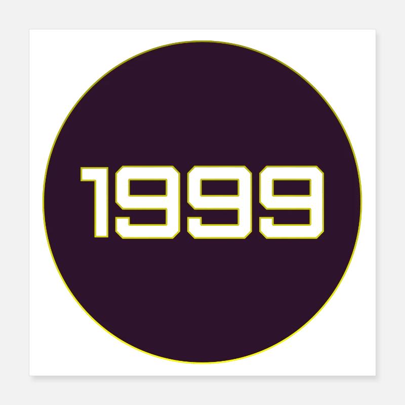 1999 Retro Poster 40x40 cm