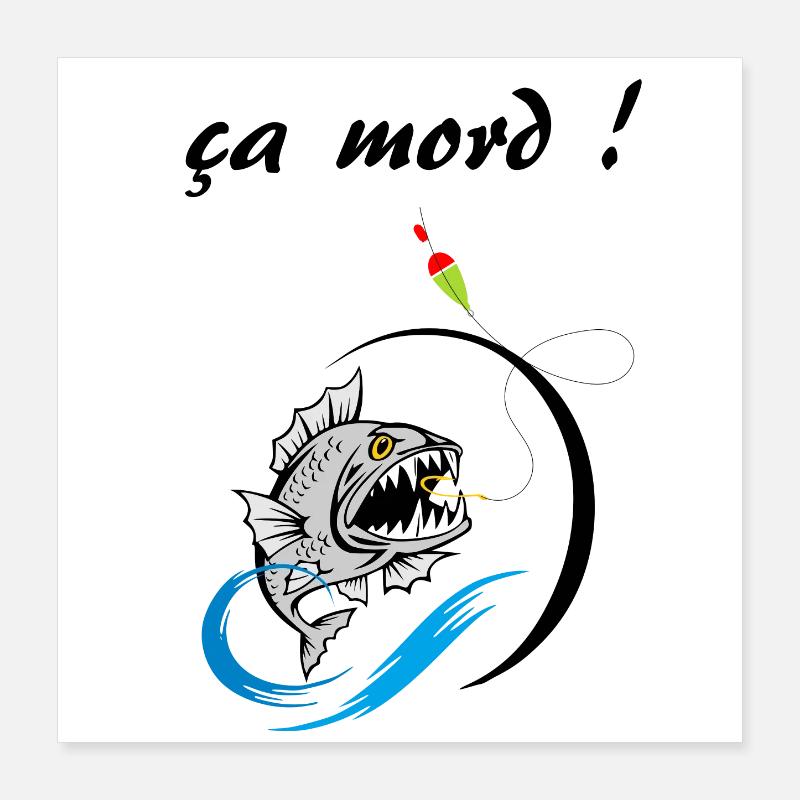 es beißt Poster 40x40 cm