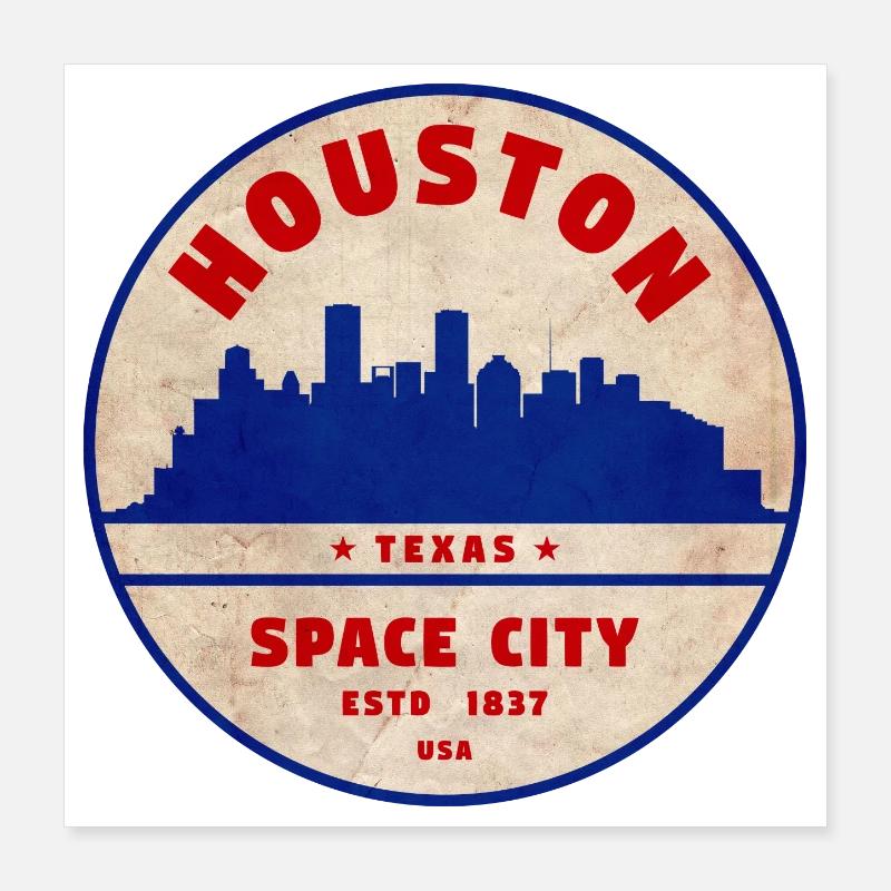 Houston Poster 40 x 40 cm