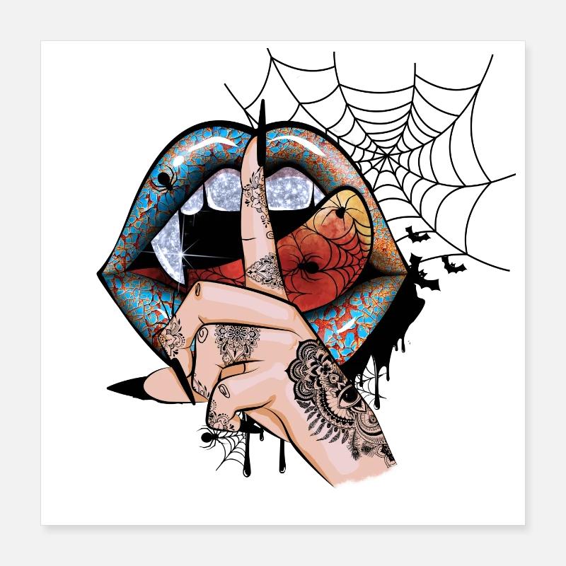 Vampir Halloween Poster 40x40 cm