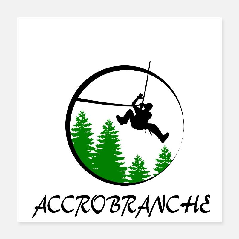 Baumklettern Poster 40x40 cm