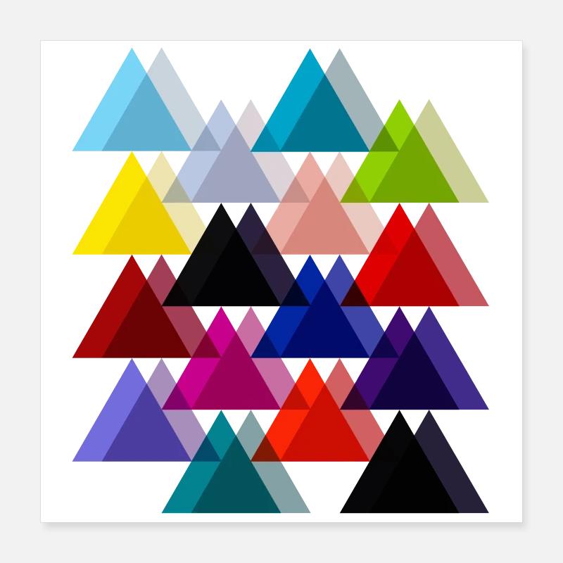 Double triangles Poster 16" x 16" (40x40 cm)