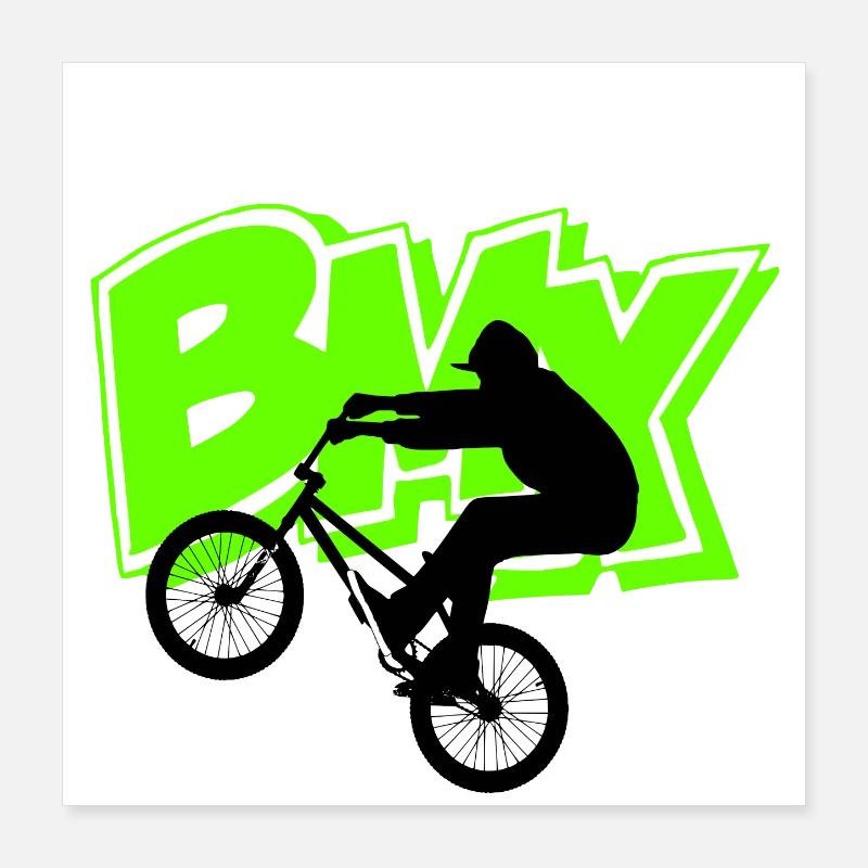 bmx Poster 40 x 40 cm