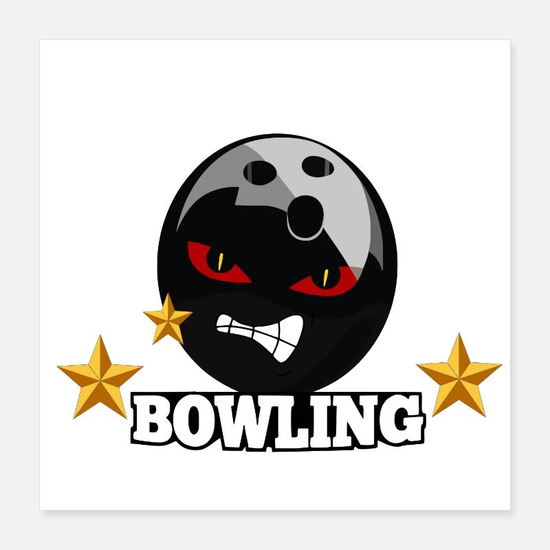 Bowling Poster 40 x 40 cm