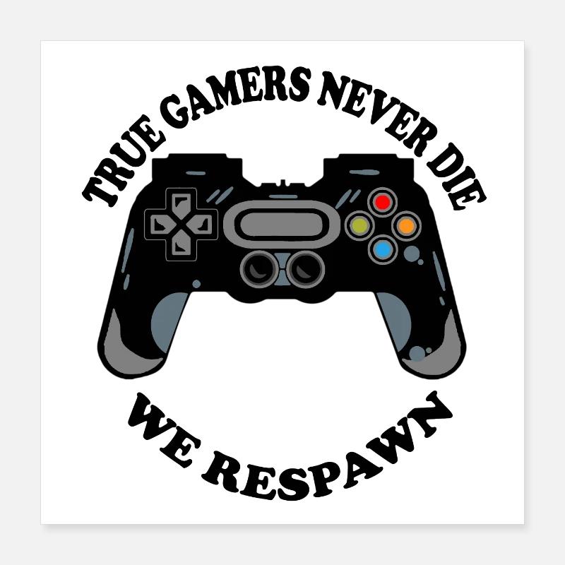 Gaming Krabbe mit Controller-Icons Poster 40x40 cm