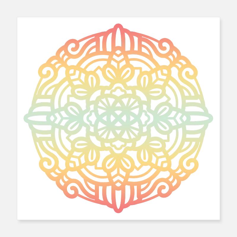 Mandala Poster 40 x 40 cm