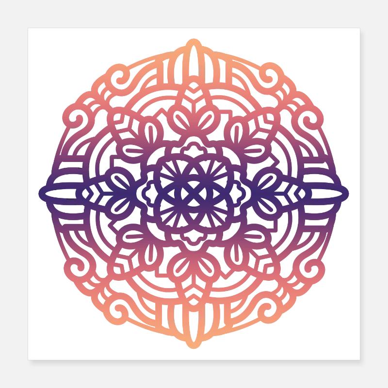 Mandala Poster 40x40 cm