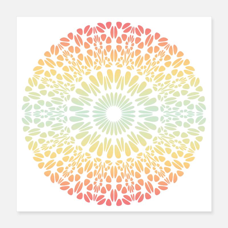 Mandala Poster 40 x 40 cm