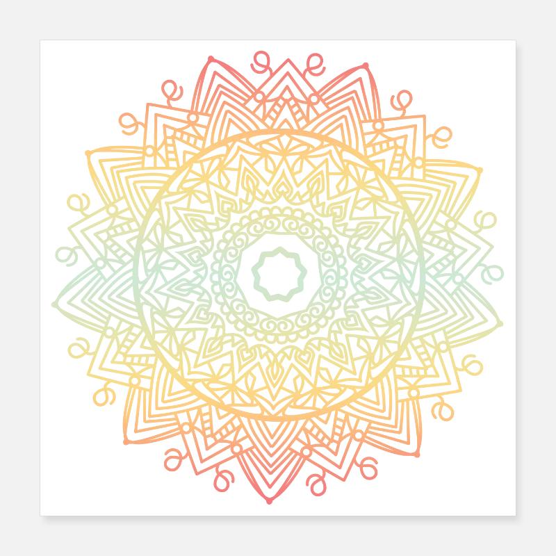 Mandala Poster 40 x 40 cm