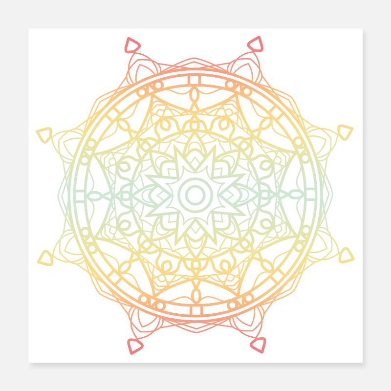 Mandala Poster 40x40 cm