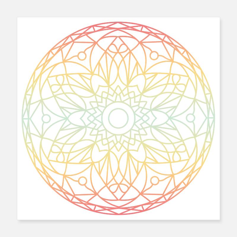 Mandala Poster 40 x 40 cm