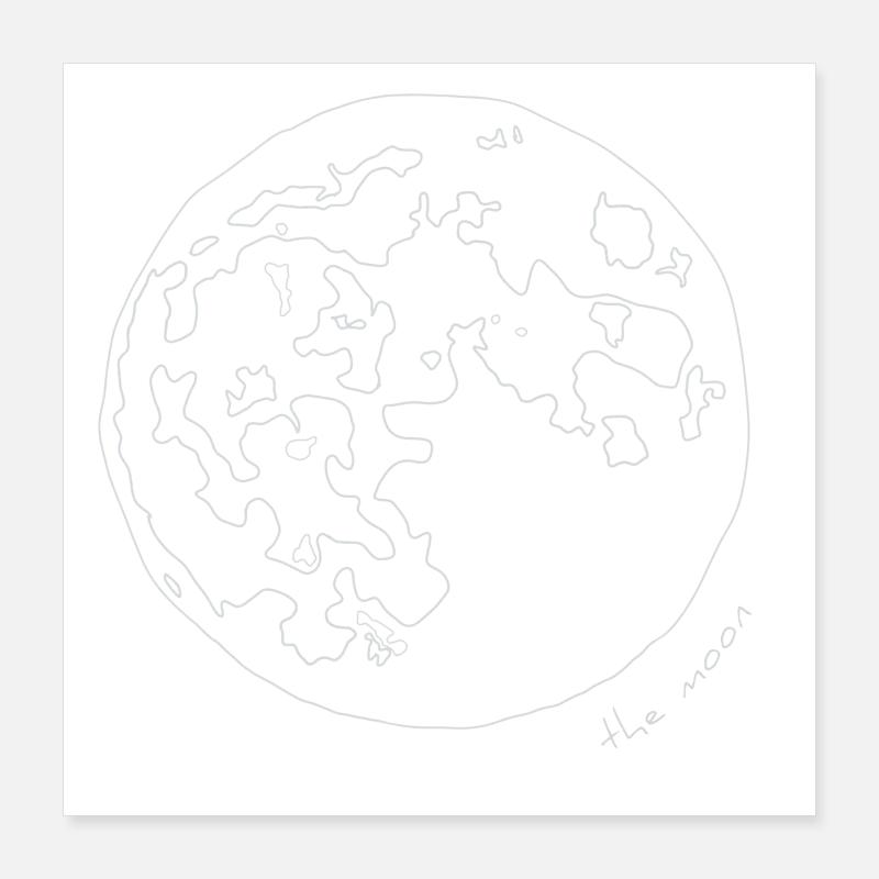 La Lune Poster 40 x 40 cm