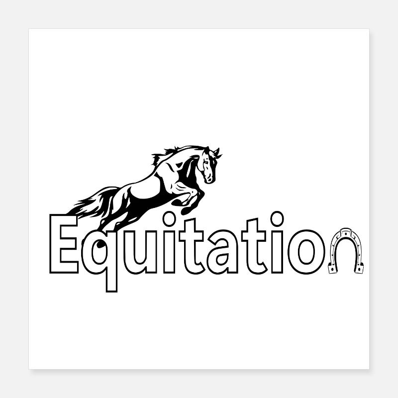 Equitation Poster 40 x 40 cm