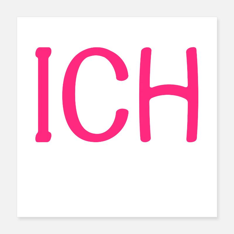 Ich Dein Weihnachtsgeschenk Poster 40x40 cm