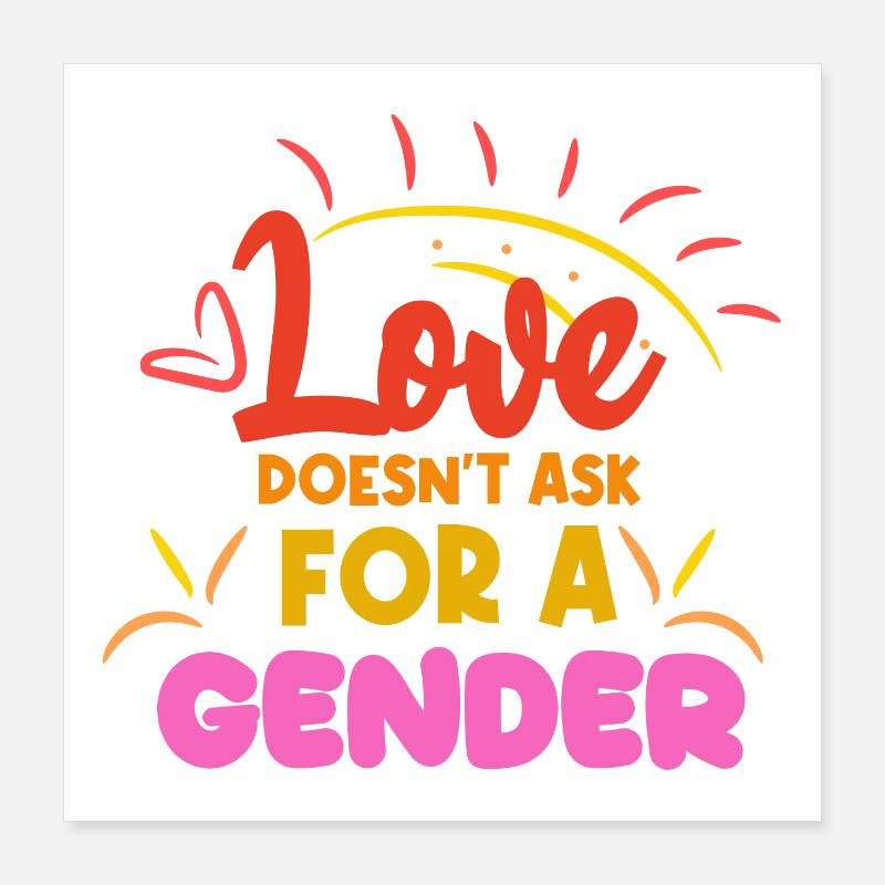 Same-sex partnership Lgbt Statement Poster 16" x 16" (40x40 cm)