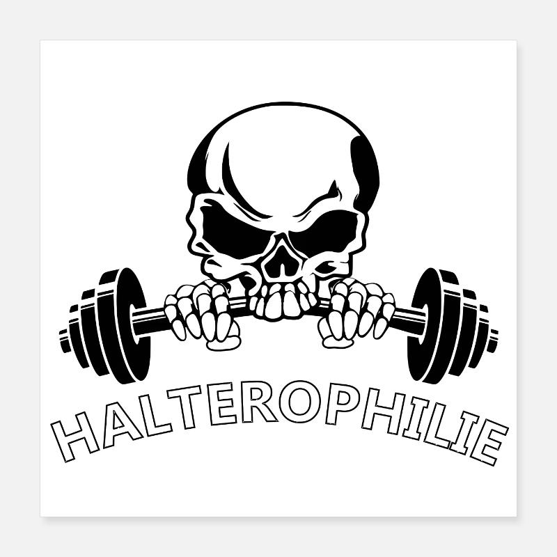 Haltérophilie Poster 40 x 40 cm