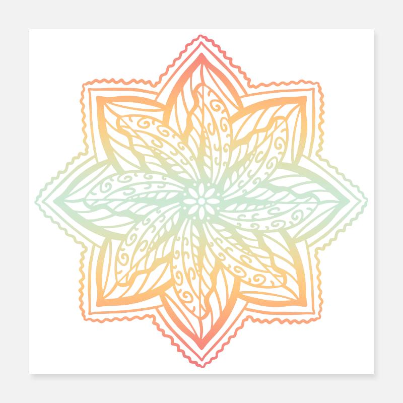 Mandala Poster 40 x 40 cm
