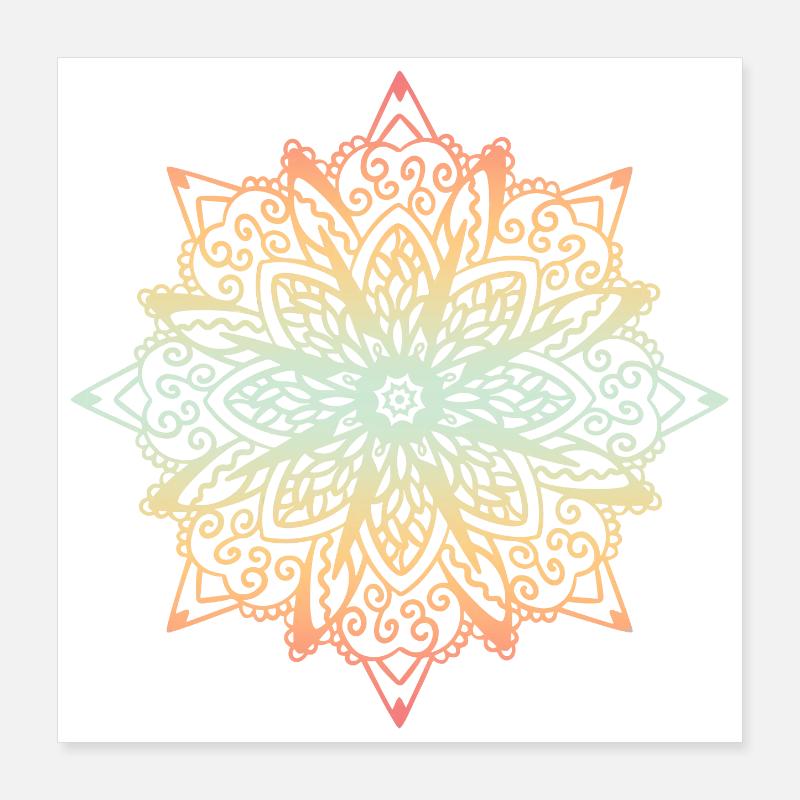 Mandala Poster 40x40 cm