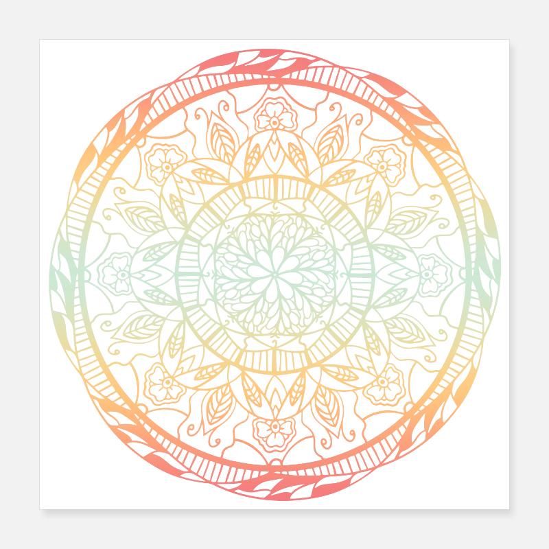 Mandala Poster 40 x 40 cm