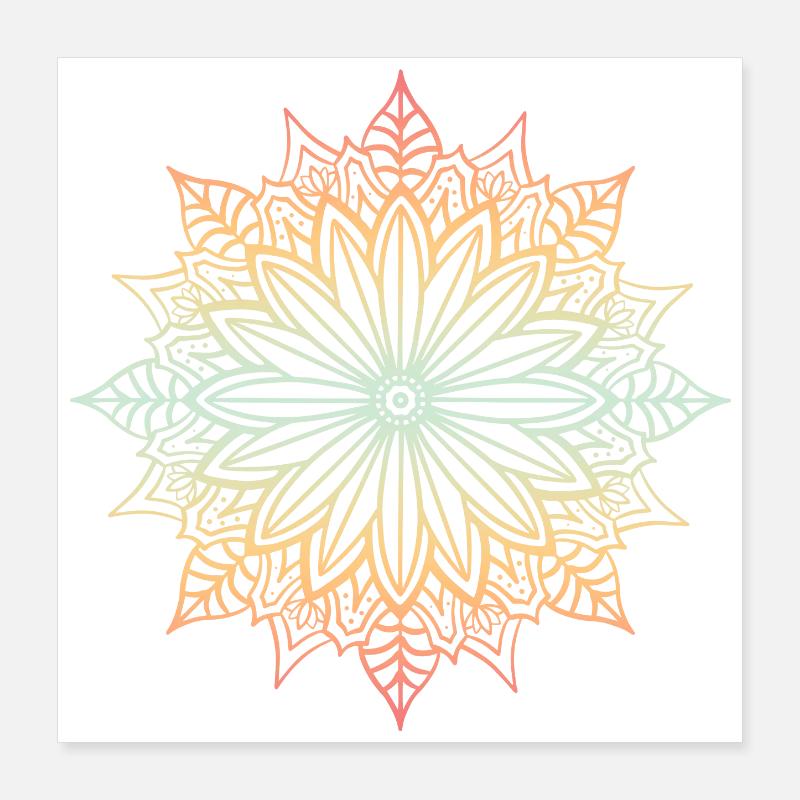 Mandala Poster 40 x 40 cm
