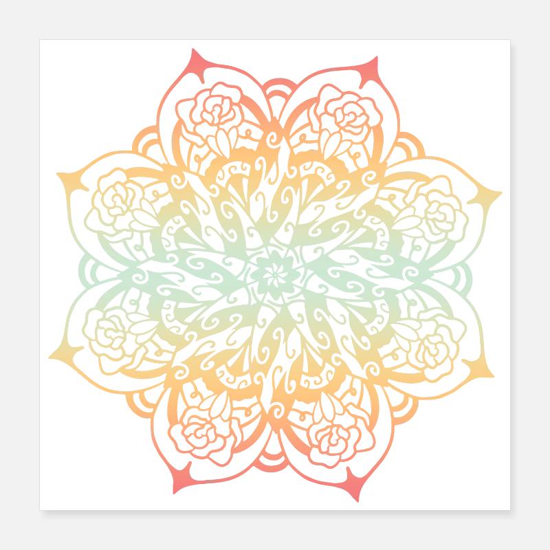 Mandala Poster 40 x 40 cm