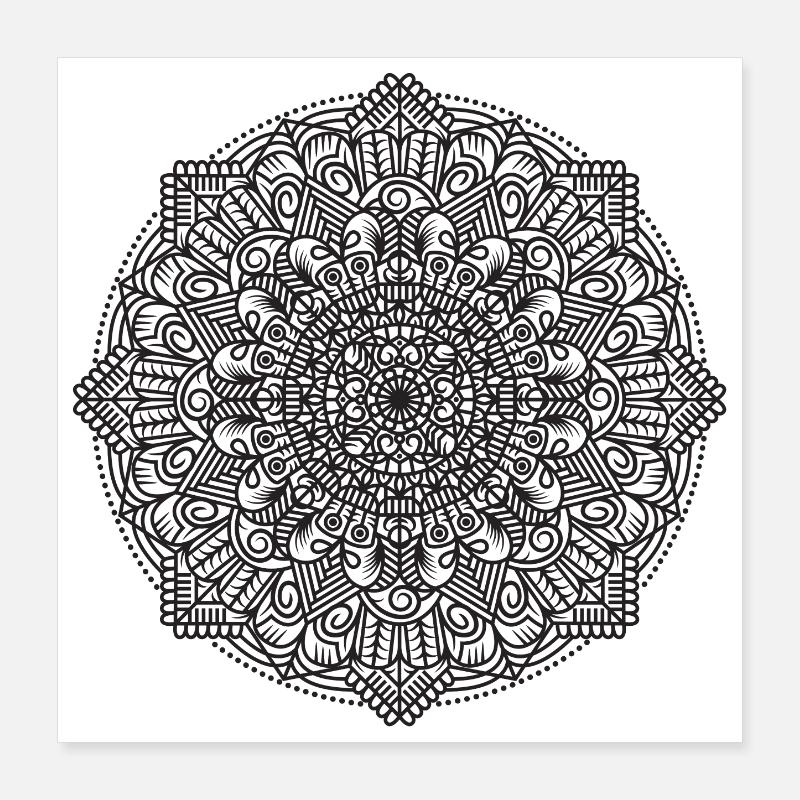 Mandala Poster 40x40 cm