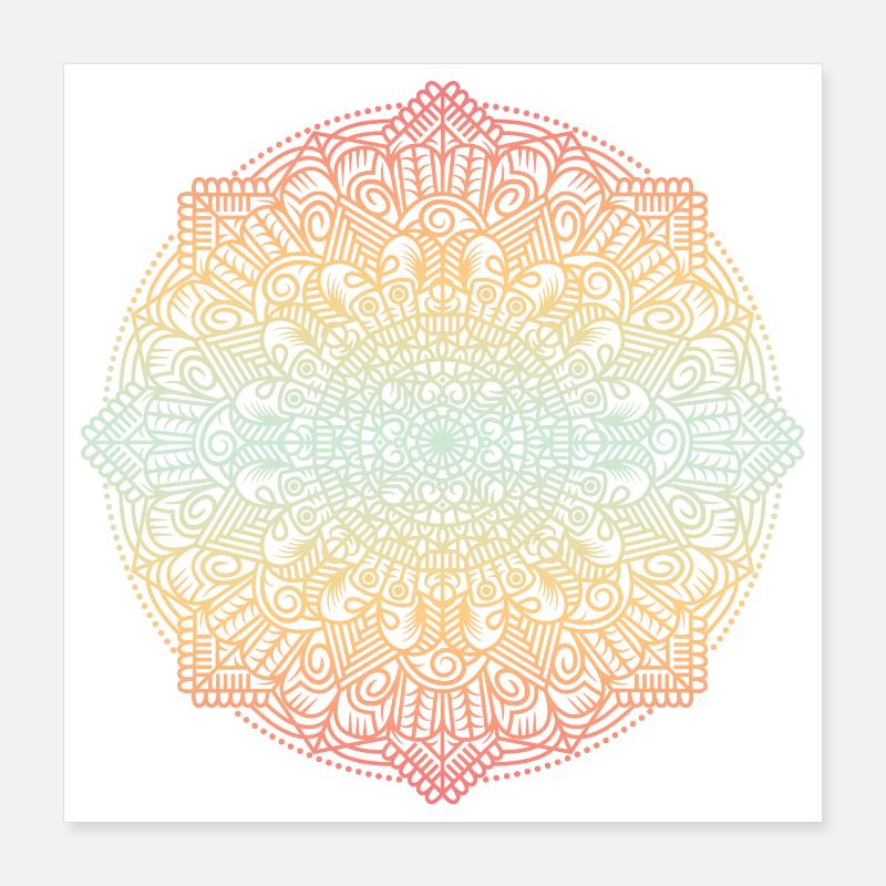 Mandala Poster 40x40 cm