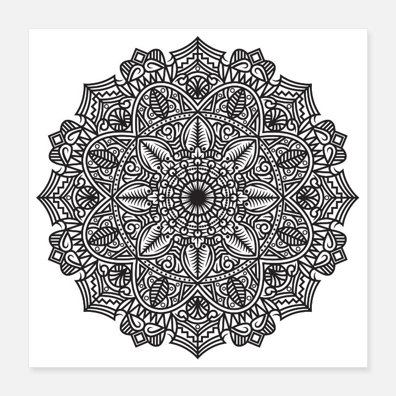 Mandala Poster 40x40 cm