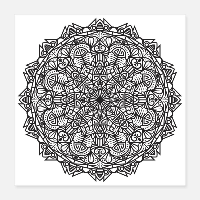 Mandala Poster 40x40 cm