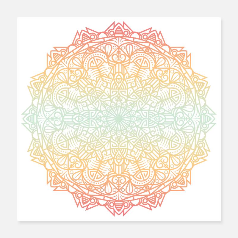 Mandala Poster 40 x 40 cm