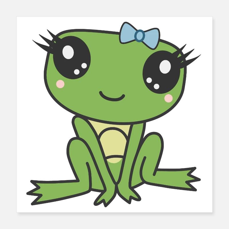 Madame Grenouille Poster 40 x 40 cm