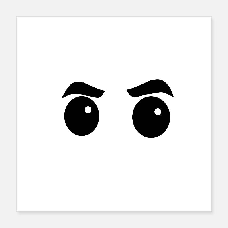 Augen Poster 40x40 cm